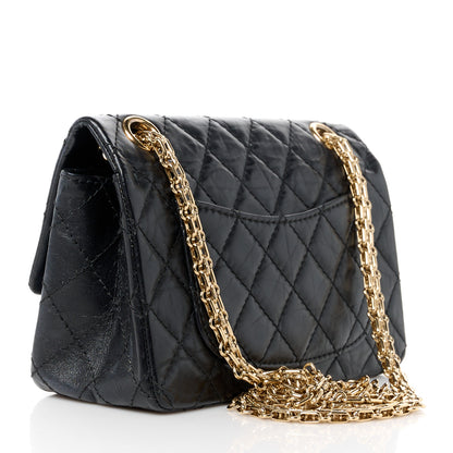 Chanel Aged Calfskin Quilted 2.55 Reissue Mini Flap Black 3 of 10
