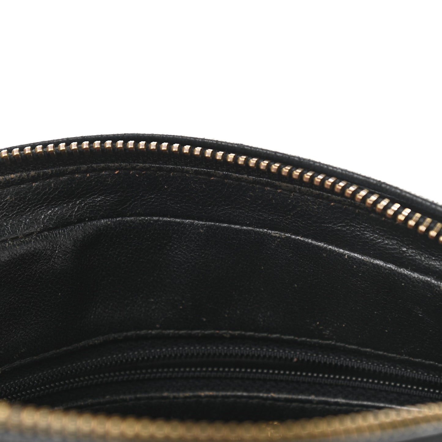 Lambskin Quilted CC Tassel Camera Case Black