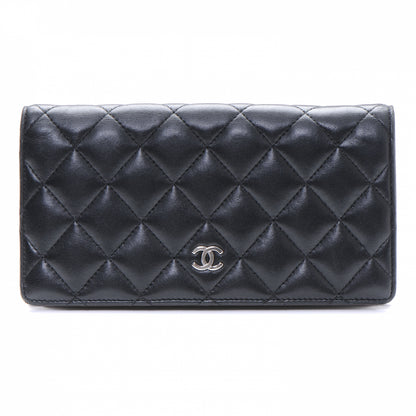 Chanel Lambskin Quilted Yen Wallet Black 1 of 7