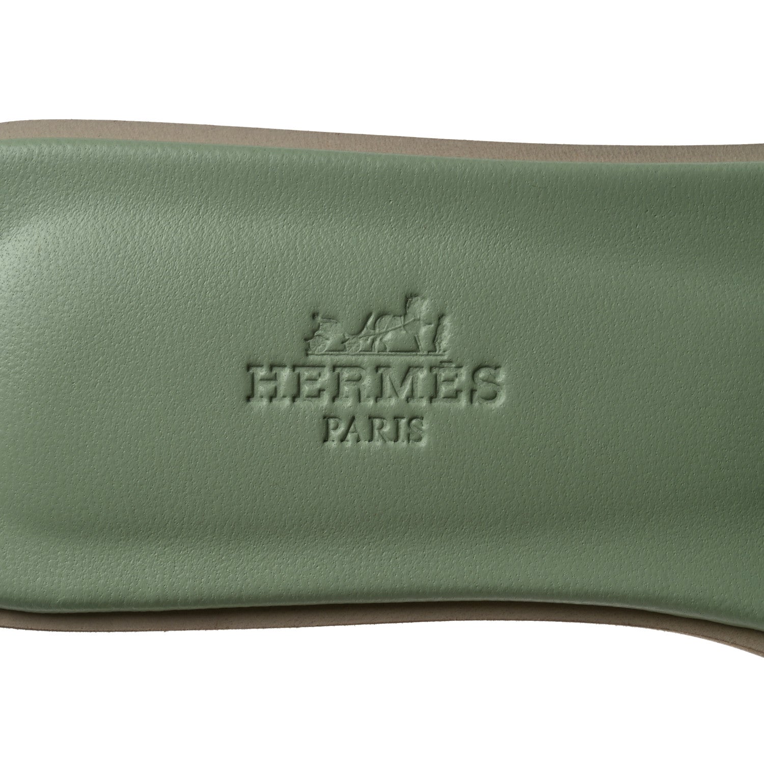 Hermes Epsom Oran Sandals 37 Vert Jade 7 of 9