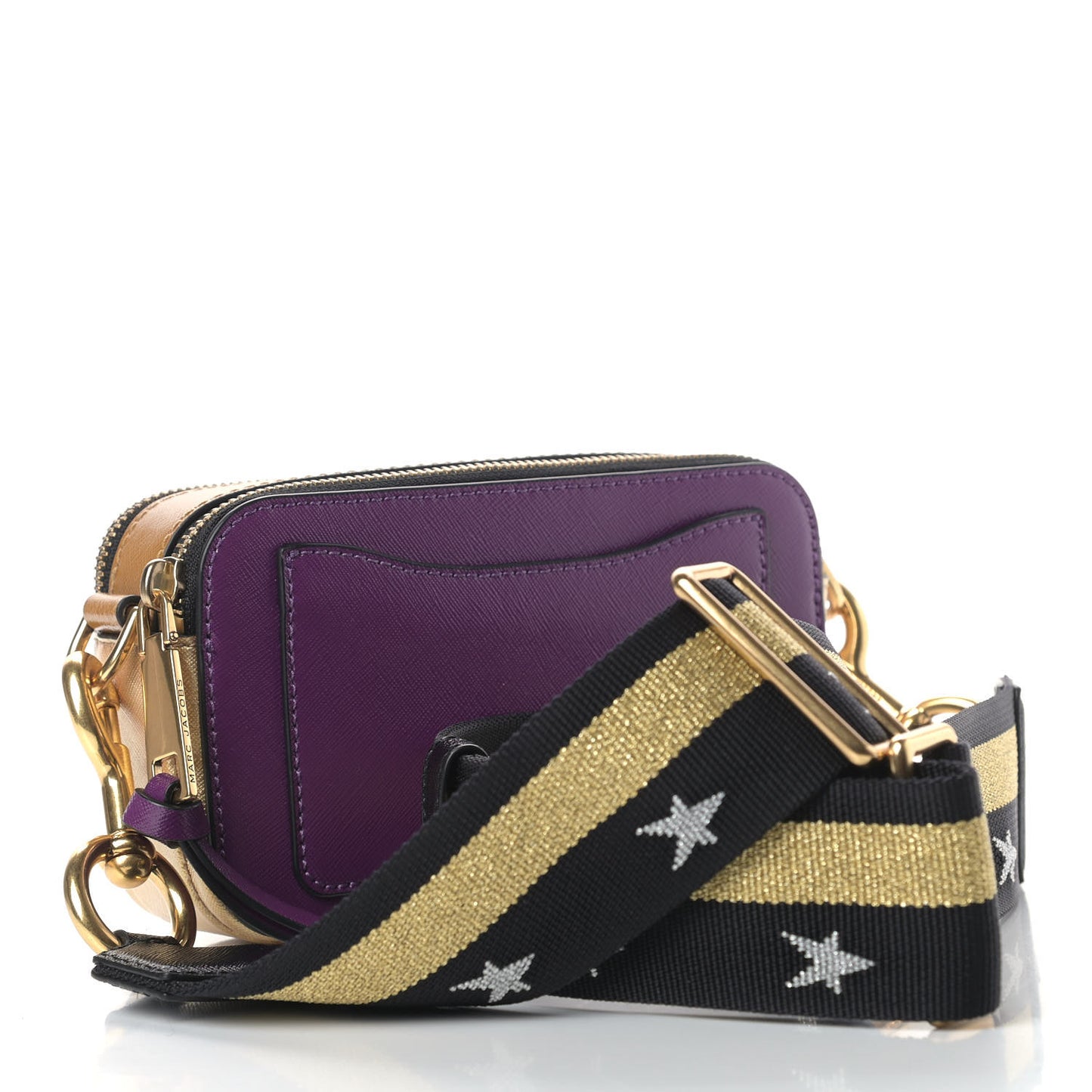 Saffino Small Snapshot Camera Bag Purple Gold