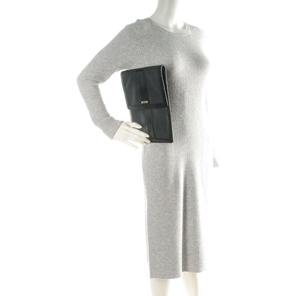 Burberry Grained Calfskin Tablet iPad Sleeve Black 2 of 7