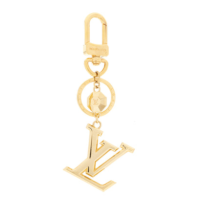 Louis Vuitton LV Facettes Bag Charm Key Holder Gold 1 of 4