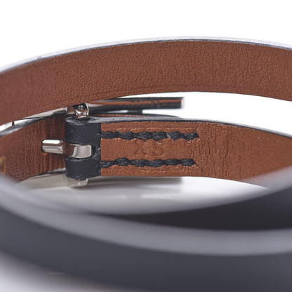 Hermes Chamonix Behapi Double Tour Bracelet XS Black Gold 4 of 4