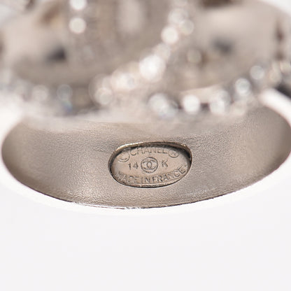 Chanel Crystal CC Ring 6 Gold 6 of 7