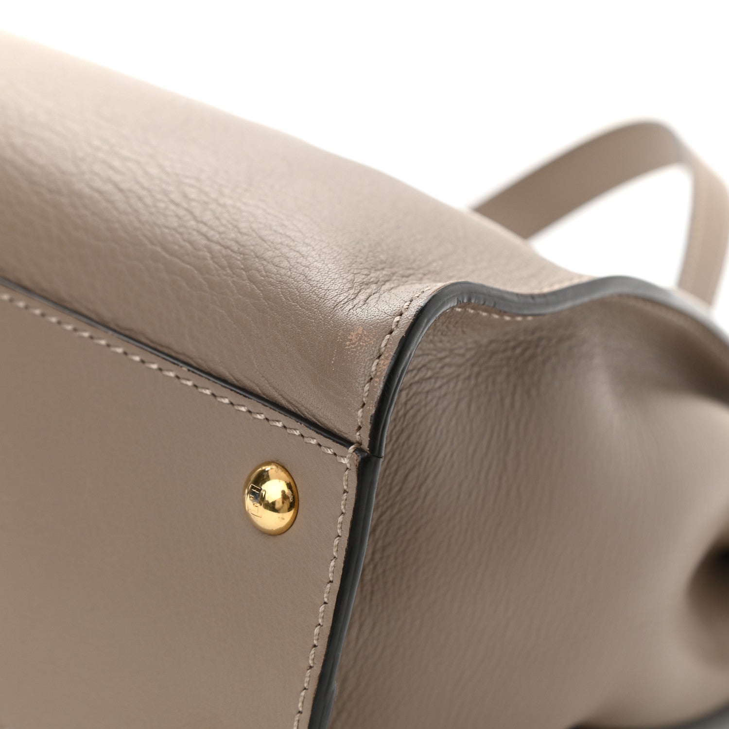 Fendi Vitello Seta Plexiglass Tortoise Medium Peekaboo Iconic Satchel Tortora 12 of 12