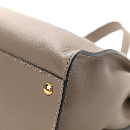 Fendi Vitello Seta Plexiglass Tortoise Medium Peekaboo Iconic Satchel Tortora 12 of 12