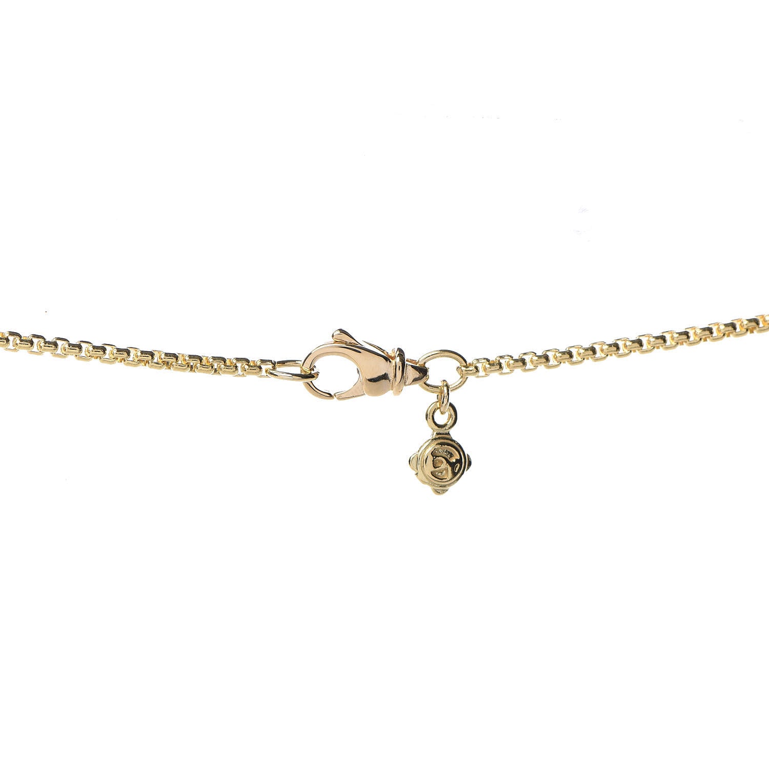 David Yurman 18K Yellow Gold Diamond Pink Tourmaline Albion Pendant Necklace 5 of 8
