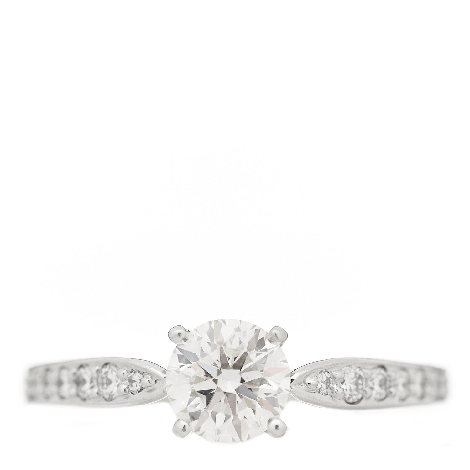 Tiffany Platinum Diamond .61ct Harmony Round Brilliant Engagement Ring 52 6 1 of 7