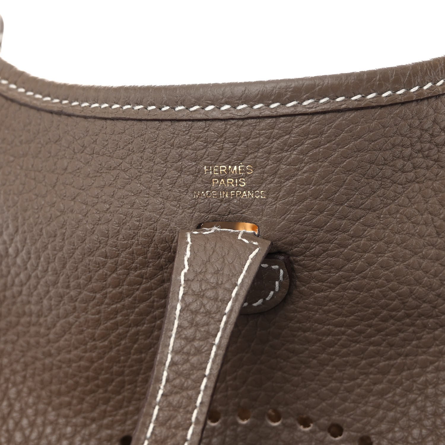 Hermes Taurillon Clemence Amazone Evelyne TPM Etoupe Bleu Indigo 6 of 10