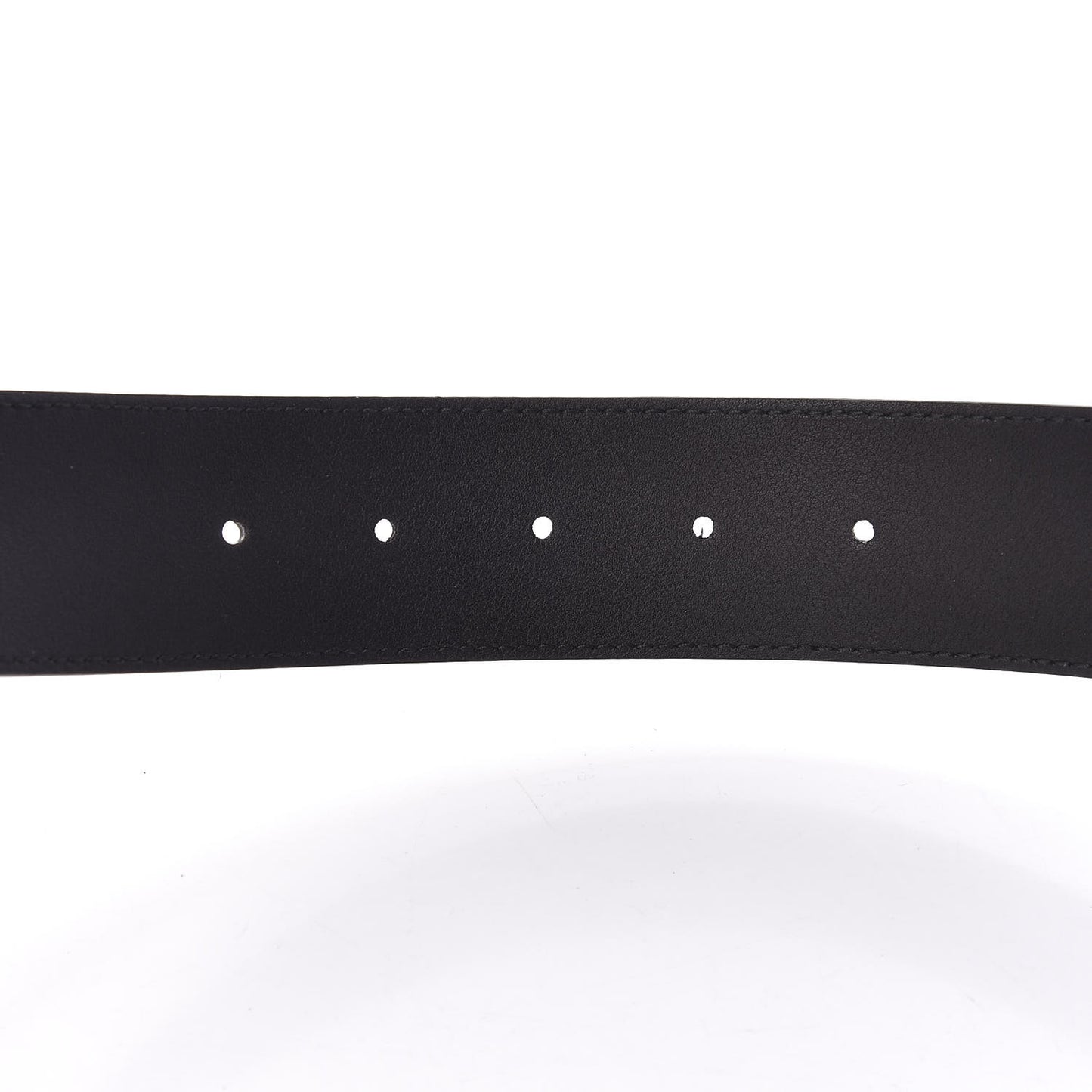 Calfskin Queen Margaret Bee Belt 80 32 White