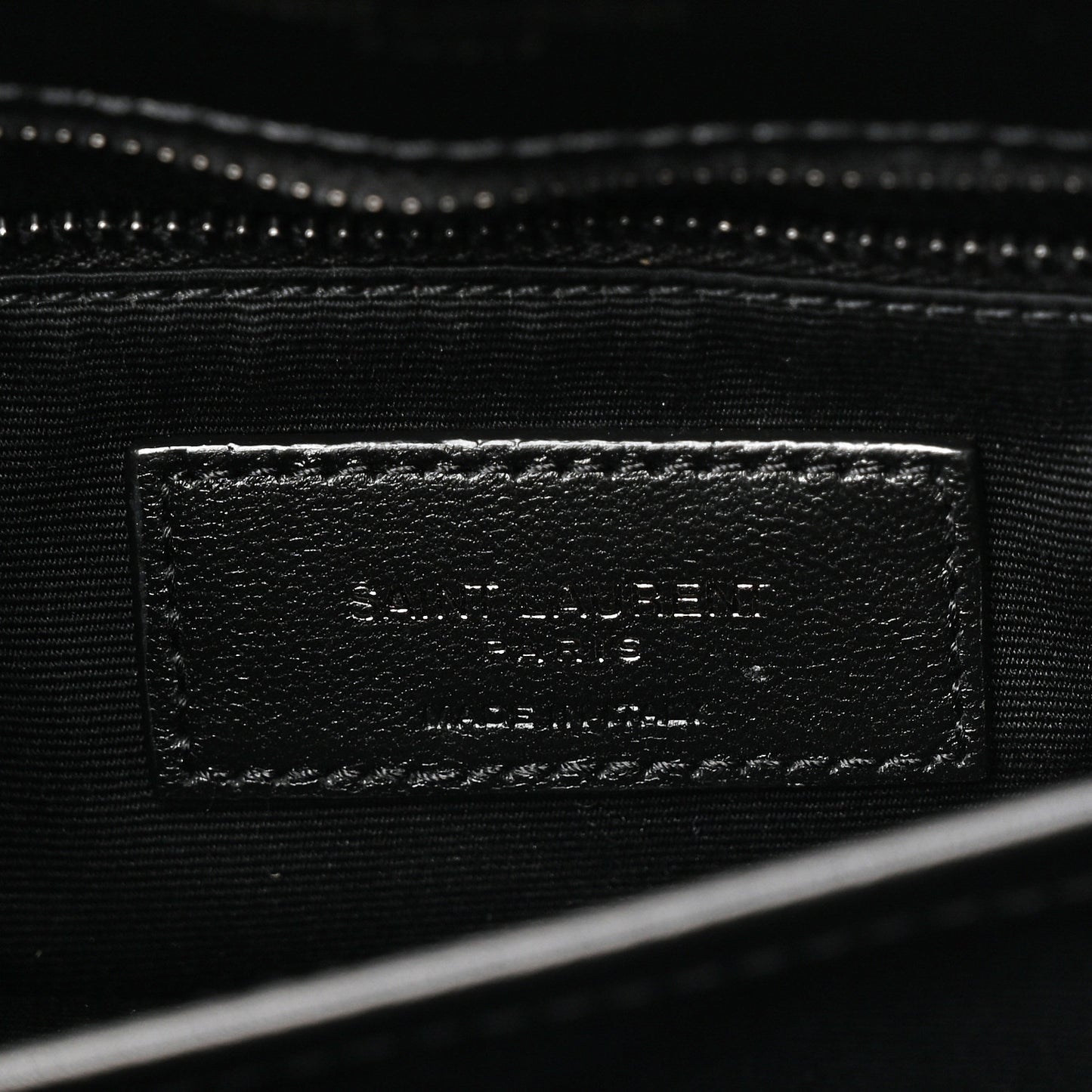 Calfskin Y Quilted Monogram Monochrome Toy Loulou Crossbody Bag Black Black