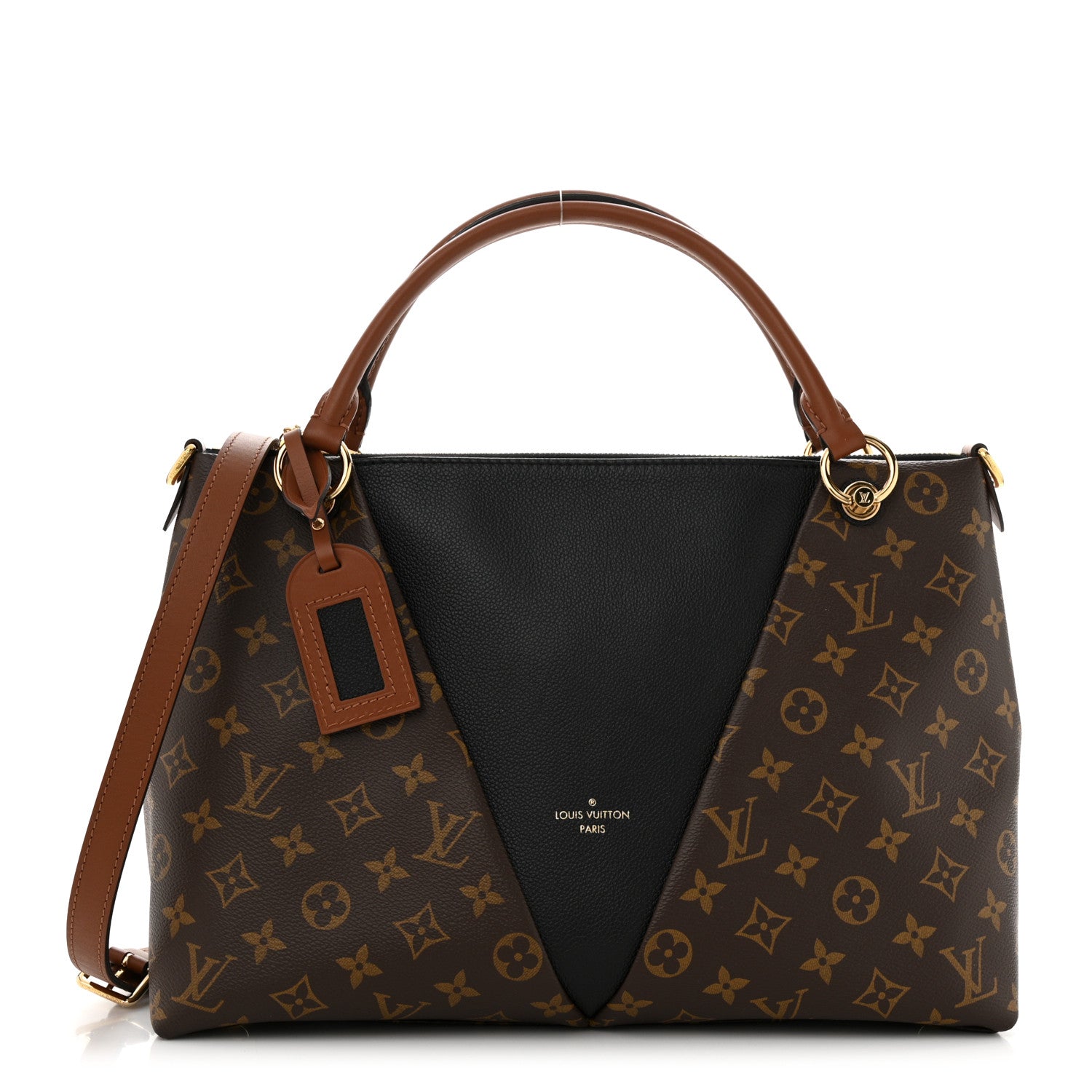 Louis Vuitton Monogram V Tote MM Black 1 of 10