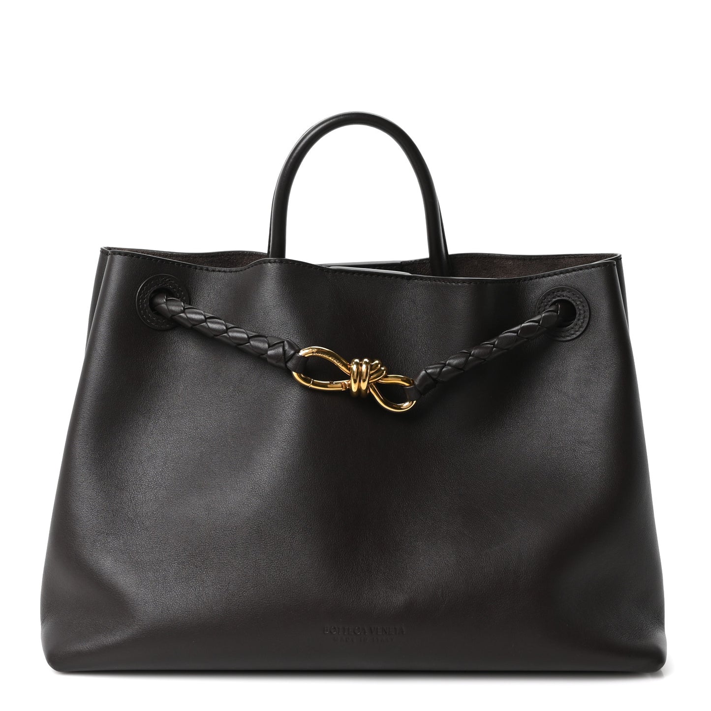 Silky Calfskin Medium Andiamo Shoulder Bag Fondant