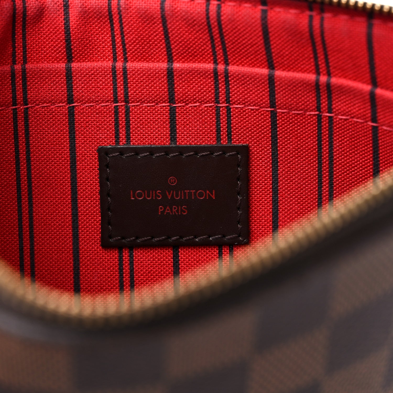 Louis Vuitton Damier Ebene Neverfull MM GM Pochette 6 of 11