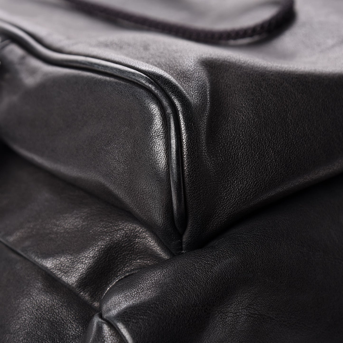 Calfskin Delave Backpack Black