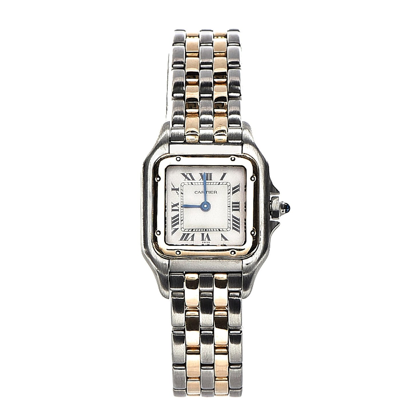 Stainless Steel 18K Yellow Gold 22mm Panthere Quartz Watch
