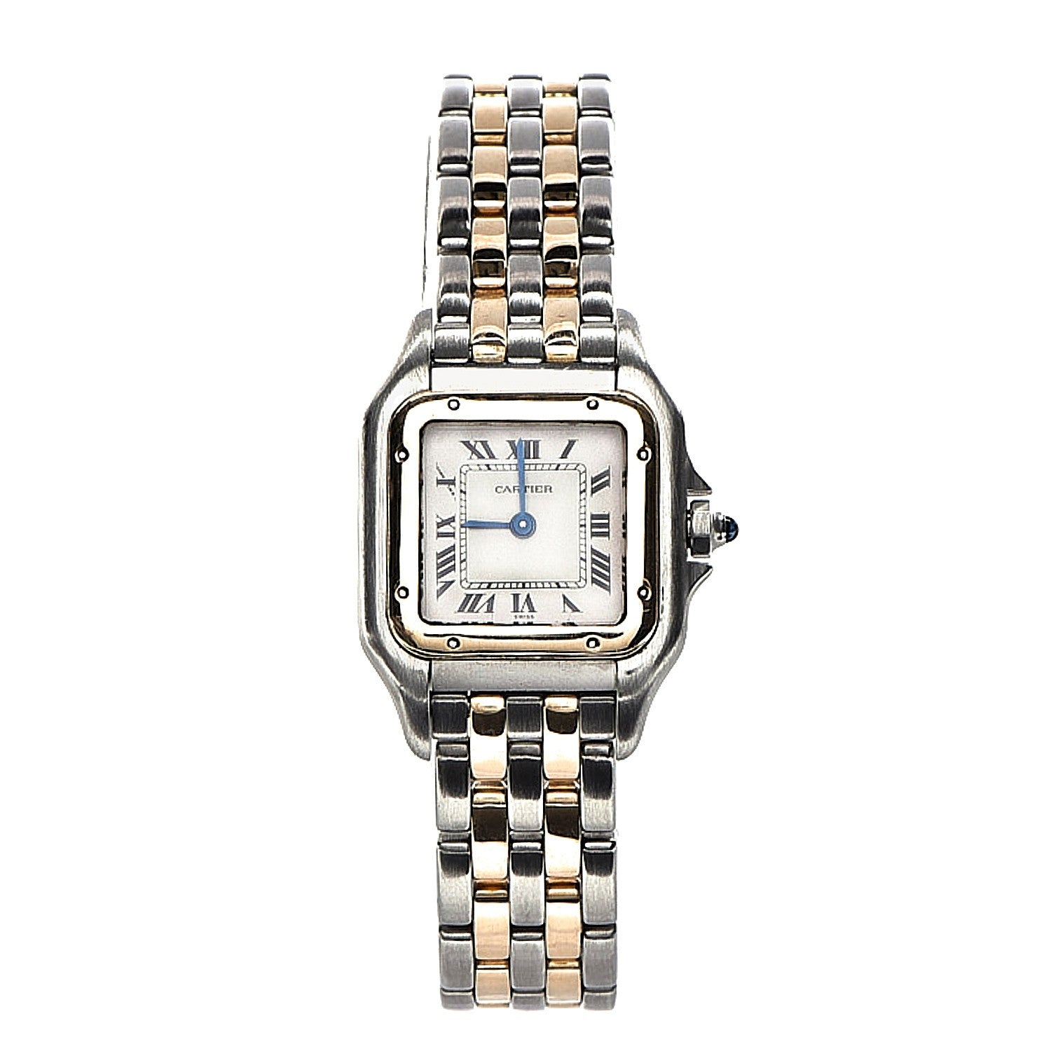 Cartier Stainless Steel 18K Yellow Gold 22mm Panthere Quartz Watch 1 of 7