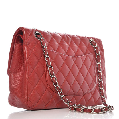 Chanel Caviar Quilted Medium Double Flap Red 3 of 17