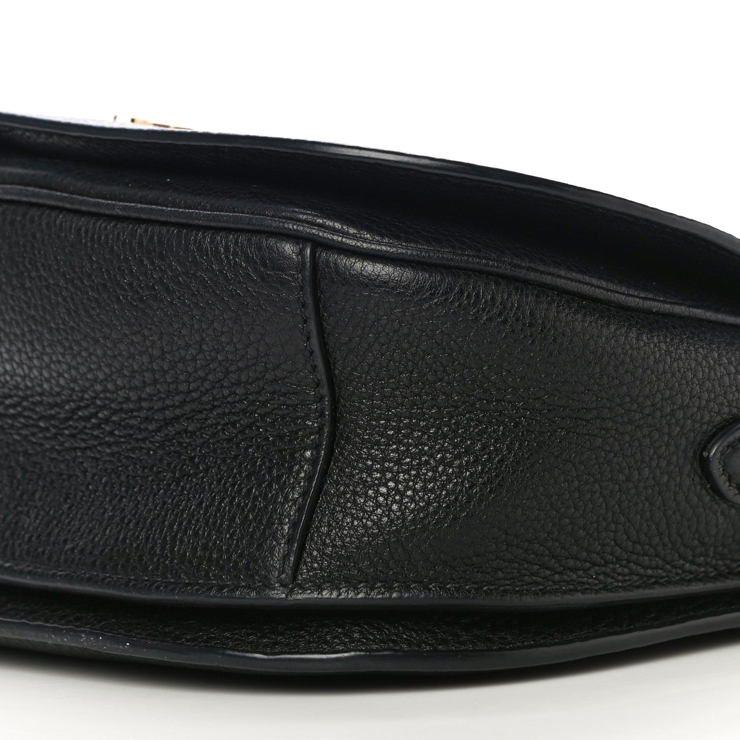 Prada Vitello Daino Soft Shoulder Flap Bag Black 9 of 9