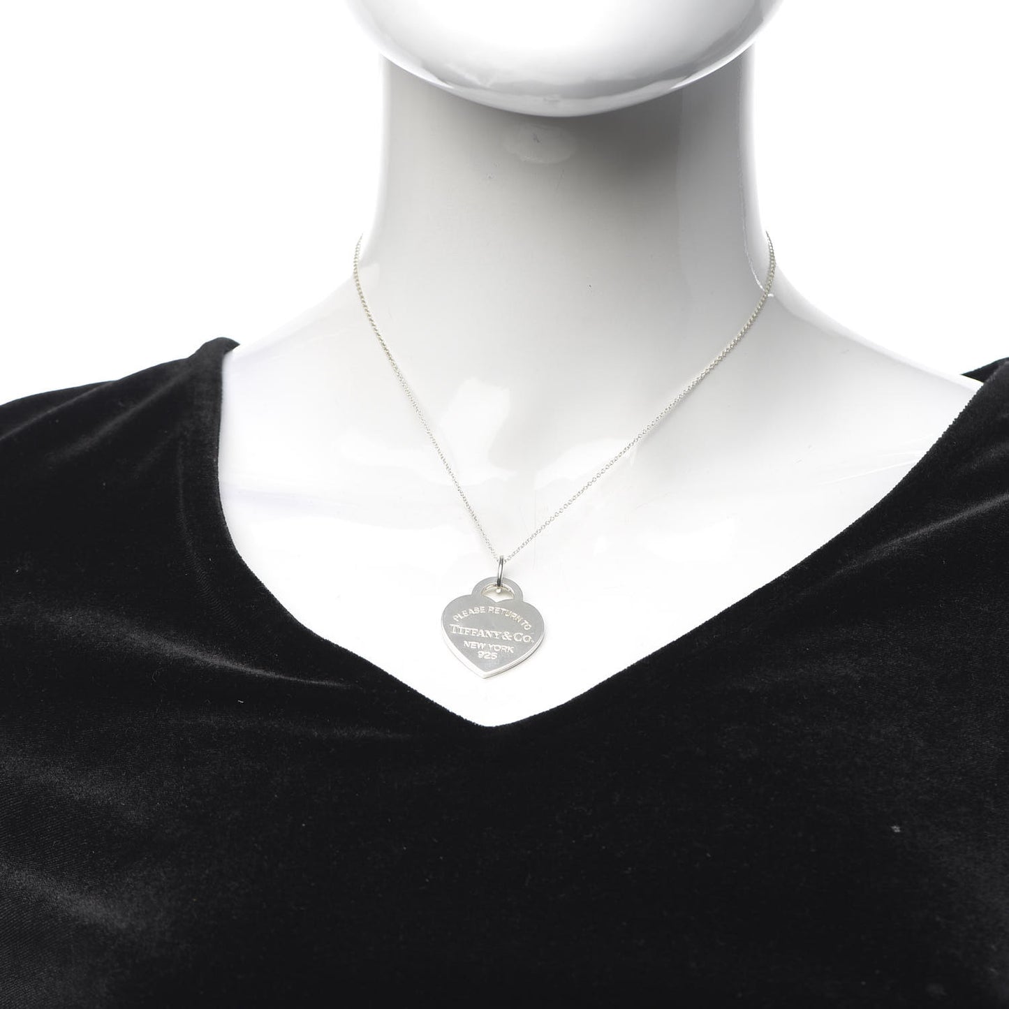 Sterling Silver Medium Return to Tiffany Heart Pendant Necklace
