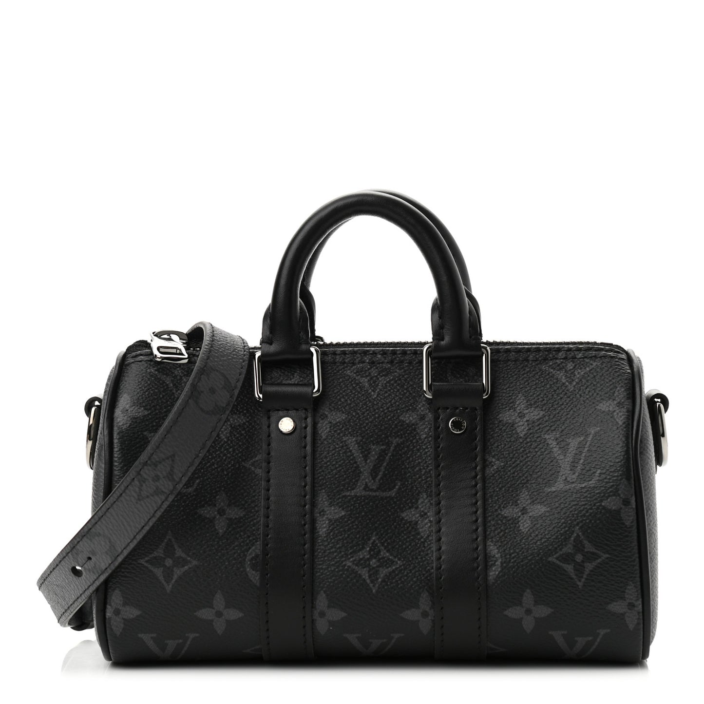 Reverse Monogram Eclipse Keepall XS Black