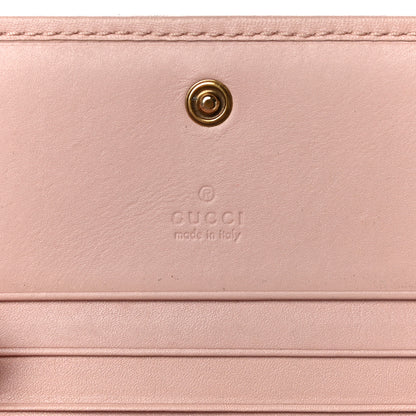 Gucci Calfskin Matelasse GG Marmont Card Case Wallet Perfect Pink 6 of 11
