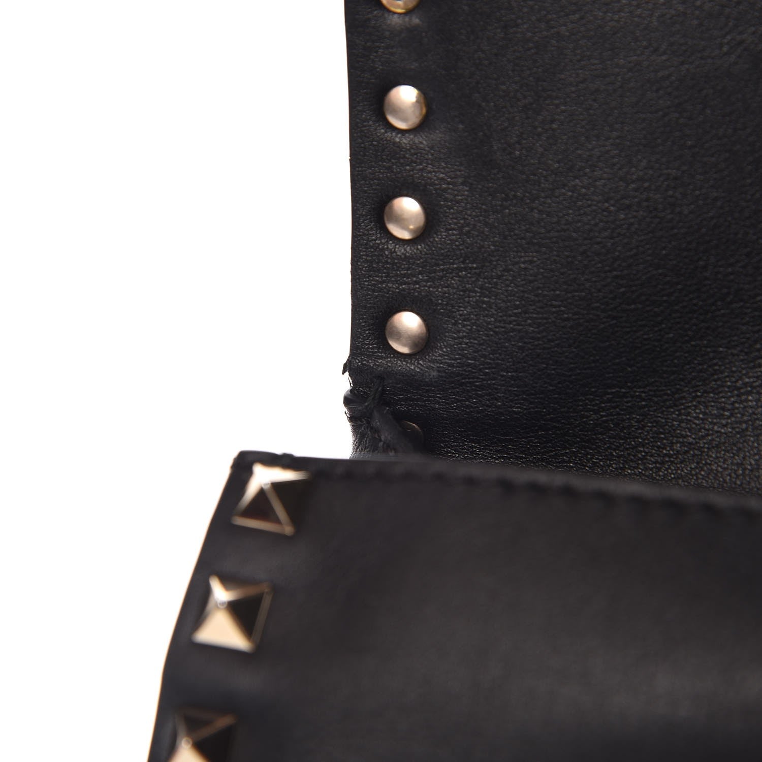 Valentino Garavani Calfskin Rockstud Belt Bag Black 9 of 11