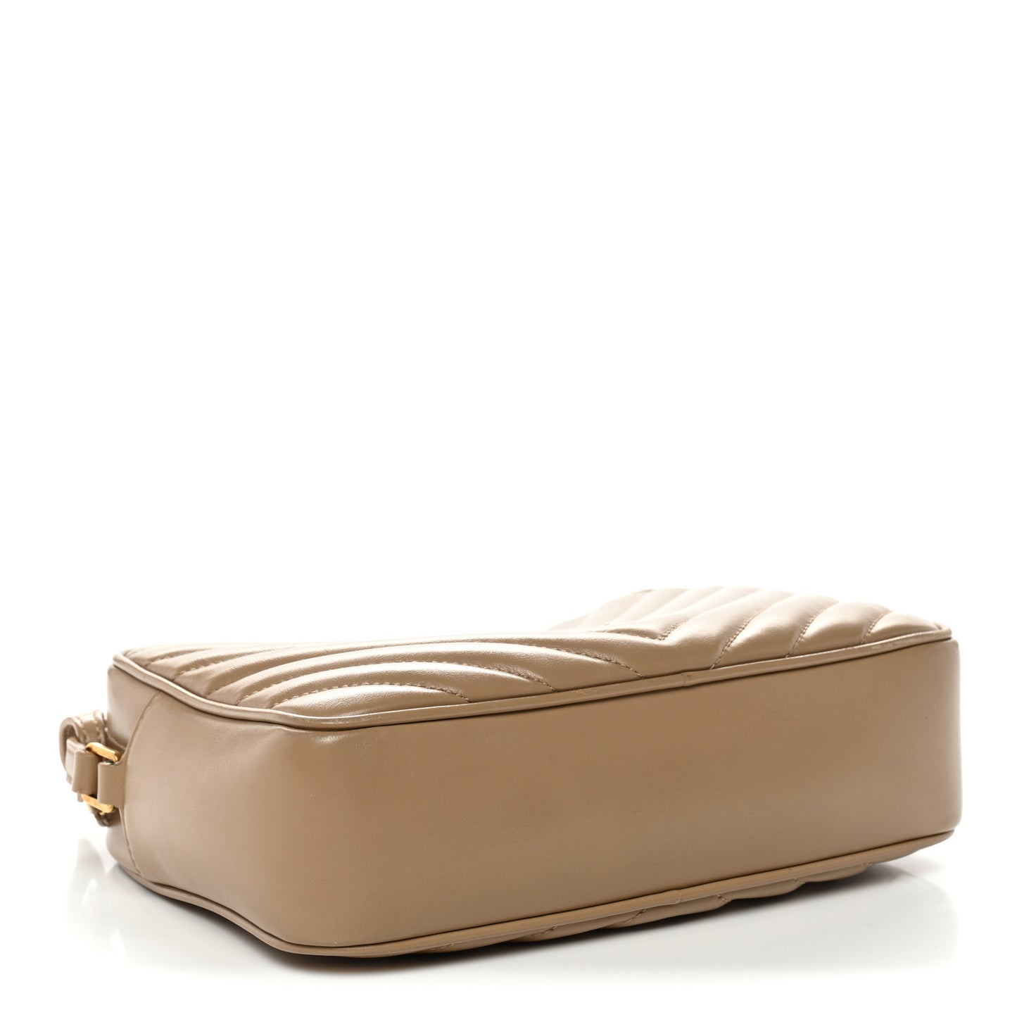 Calfskin Matelasse Monogram Lou Camera Bag Dark Beige