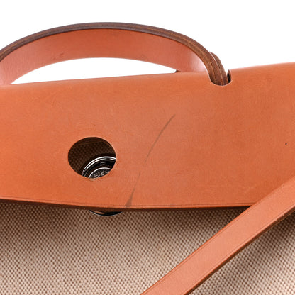 Hermes Toile Vache Calfskin Herbag 39 MM Natural 16 of 16