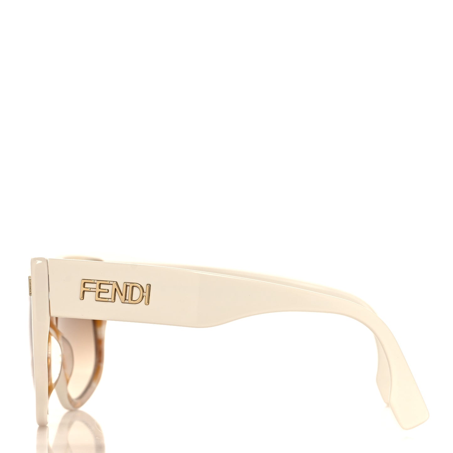 Acetate FF Fendi Butterfly Sunglasses FE40017I White