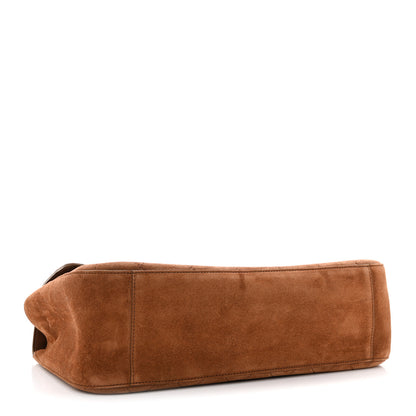 Chanel Suede Calfskin Small Souplissimo Maxi Flap Camel 7 of 21