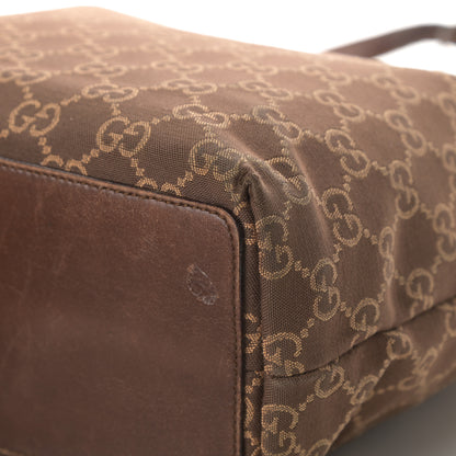 Gucci Monogram Small Bucket Tote Brown 11 of 21