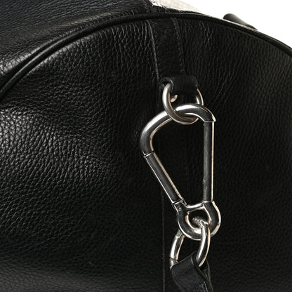 Burberry Calfskin Check Duffle Bag Black 14 of 18