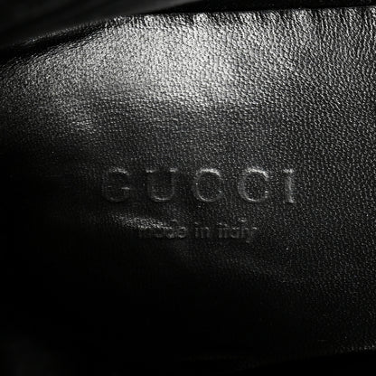 Gucci Nappa Frances GG Matelasse Platform Combat Boots 38 Black 6 of 9