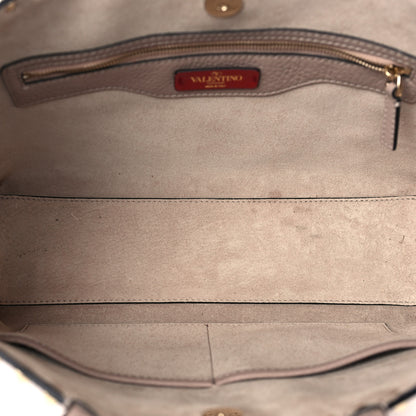 Valentino Garavani Grained Calfskin Small Rockstud Shoulder Tote Poudre 5 of 8