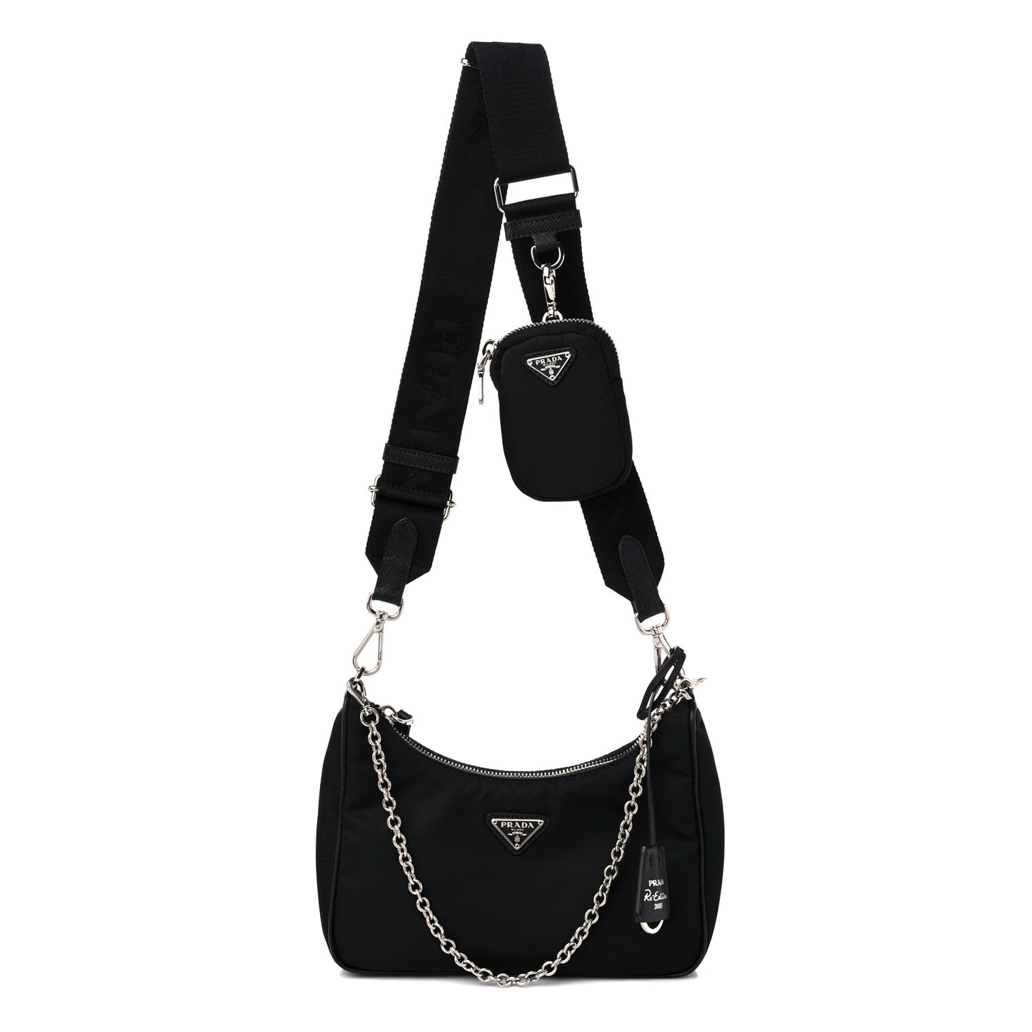 Nylon Re-Edition 2005 Shoulder Bag Black