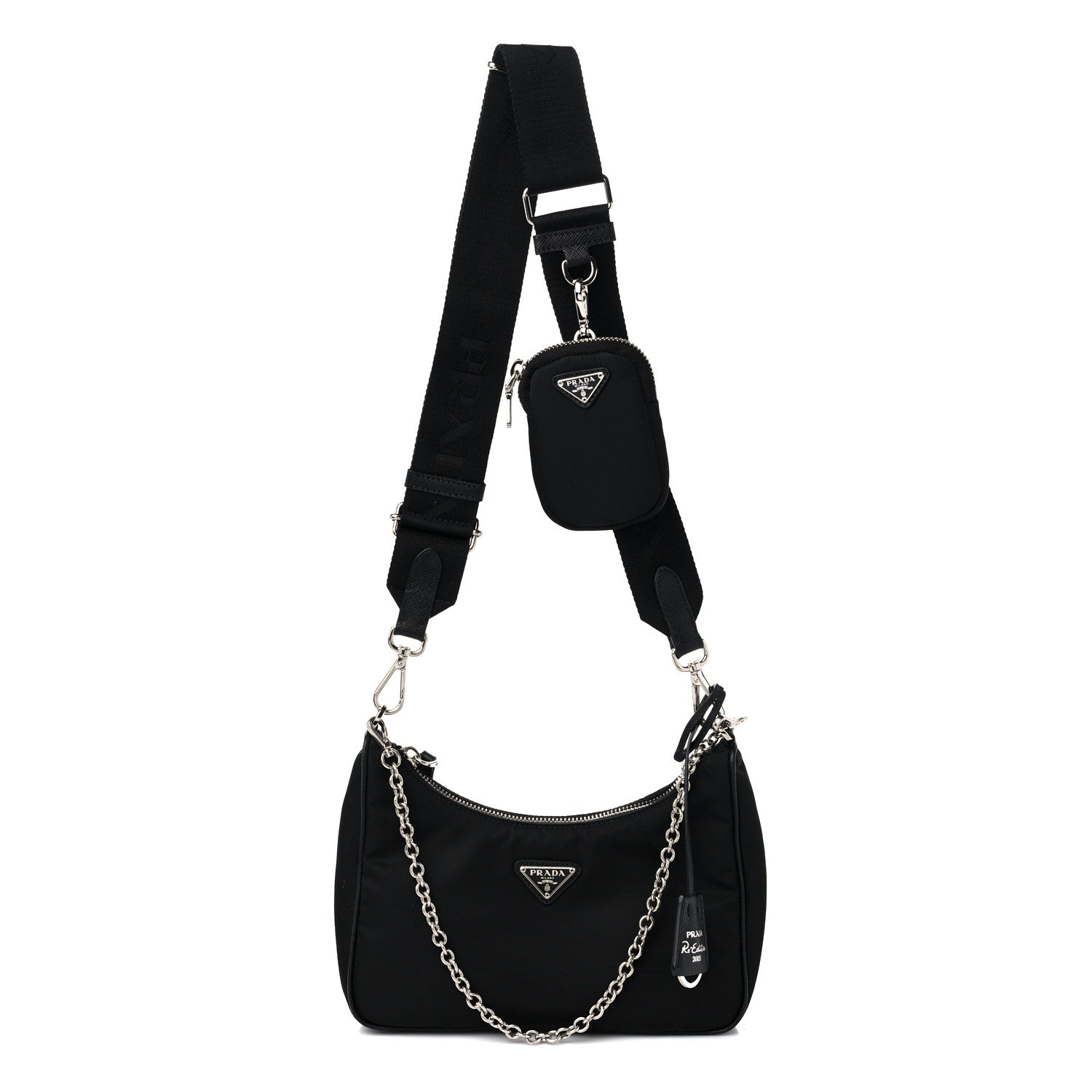 Prada Nylon Re-Edition 2005 Shoulder Bag Black 1 of 8