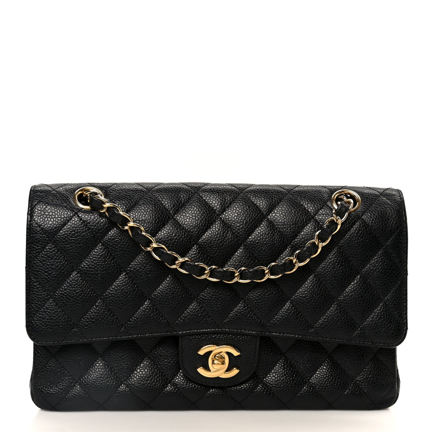 Chanel Caviar Quilted Medium Double Flap Black 1 of 11