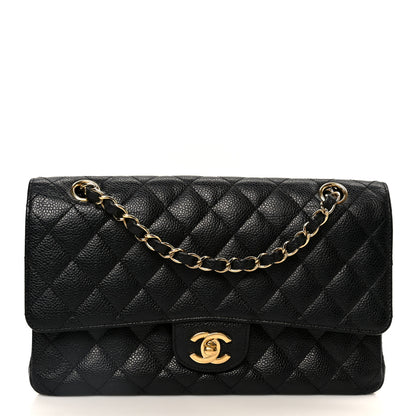 Chanel Caviar Quilted Medium Double Flap Black 1 of 11