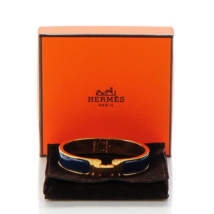 Hermes Enamel Narrow Clic Clac H Bracelet PM Indigo 6 of 6
