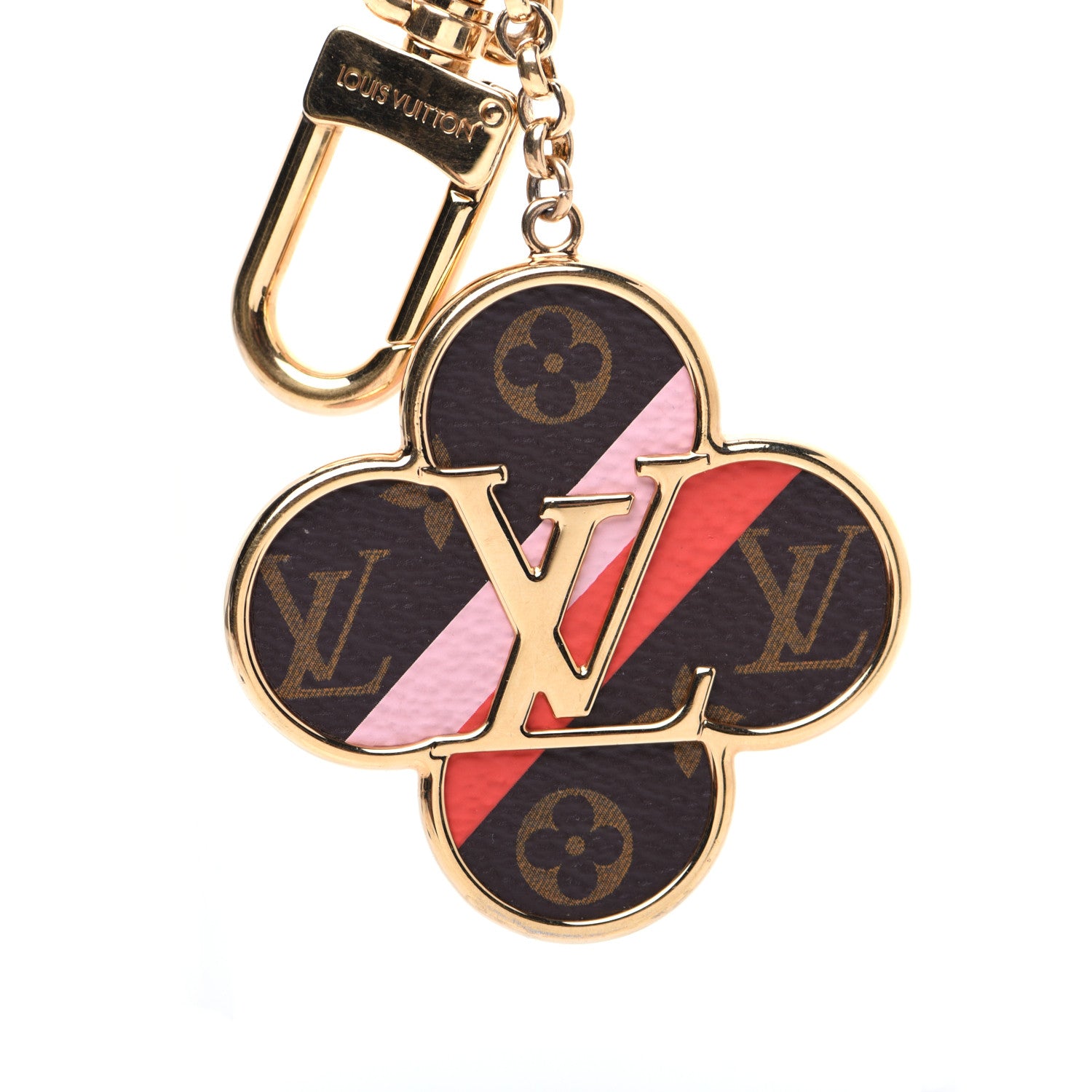 Louis Vuitton Metal Monogram Into The Flower Bag Charm Key Holder 5 of 6
