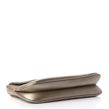 Gucci Metallic Pebbled Calfskin Medium 1973 Chain Shoulder Bag Golden Beige 4 of 9