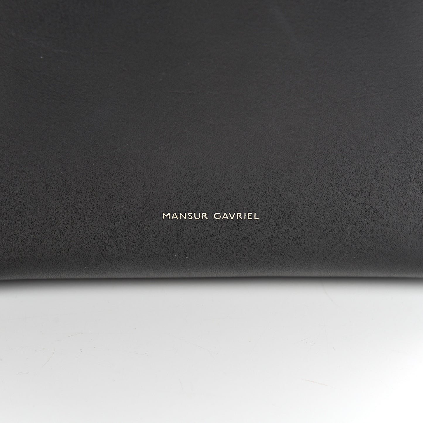 Vegetable Tanned Calfskin Mini Bucket Bag Black Flamma