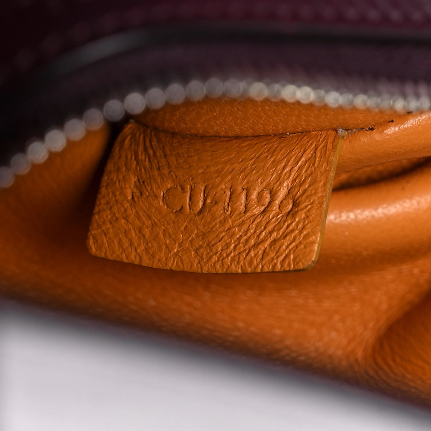 Smooth Calfskin Small Tassel Cabas Phantom Burgundy