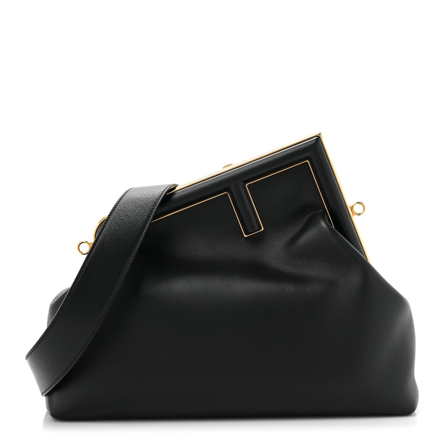 Shiny Nappa Medium Fendi First Black