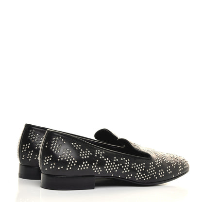 Saint Laurent Nappa Embroidered Baby Cat Smoking Slipper Flat Loafers 35 Black 4 of 9