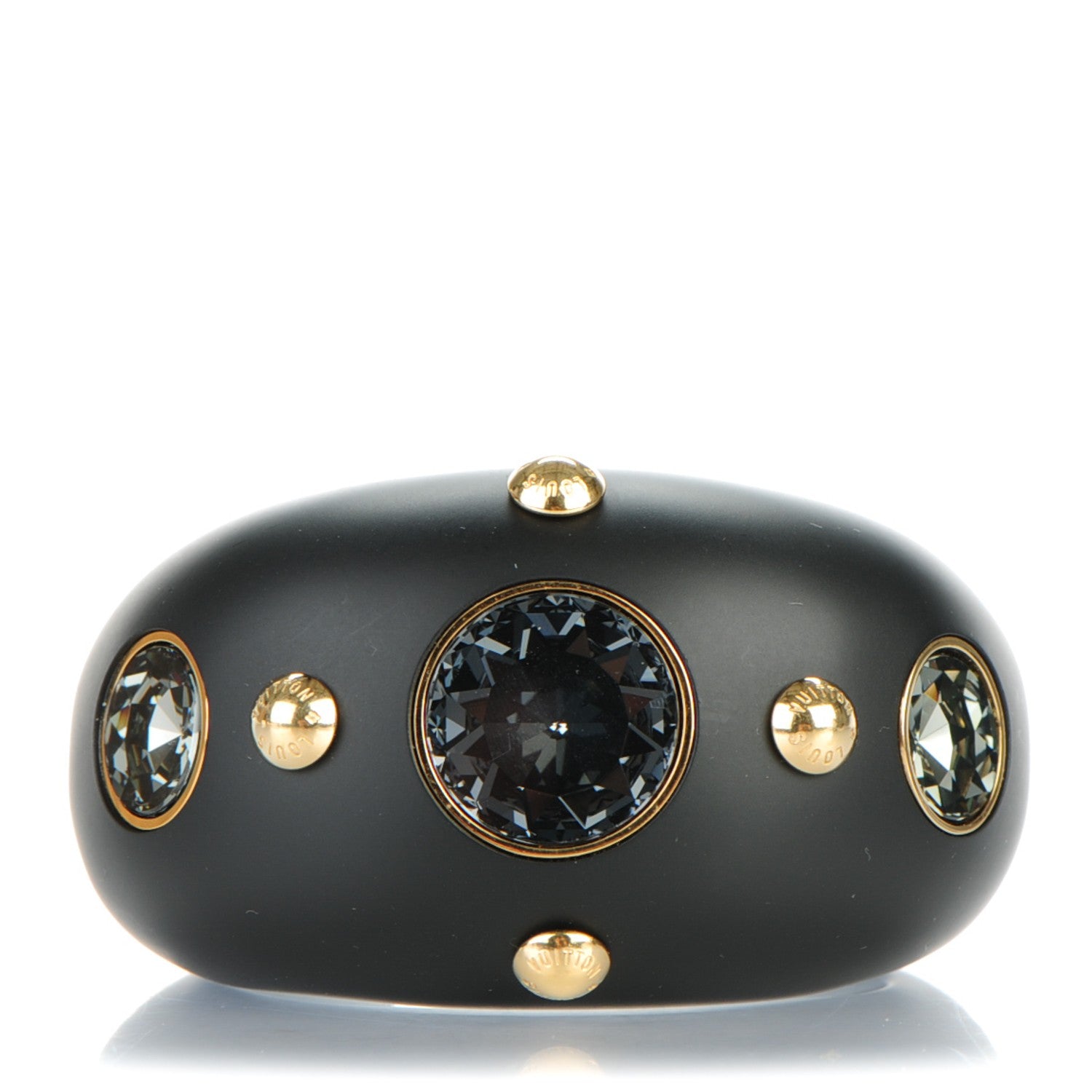 Louis Vuitton Resin Crystal Over The Rainbow Cuff S Black 1 of 5