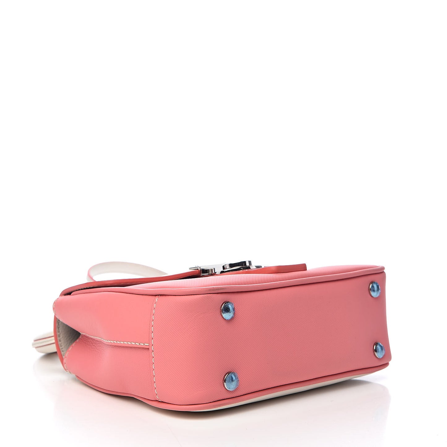Trench Calfskin Small DK88 Top Handle Bag Sugar Pink Natural