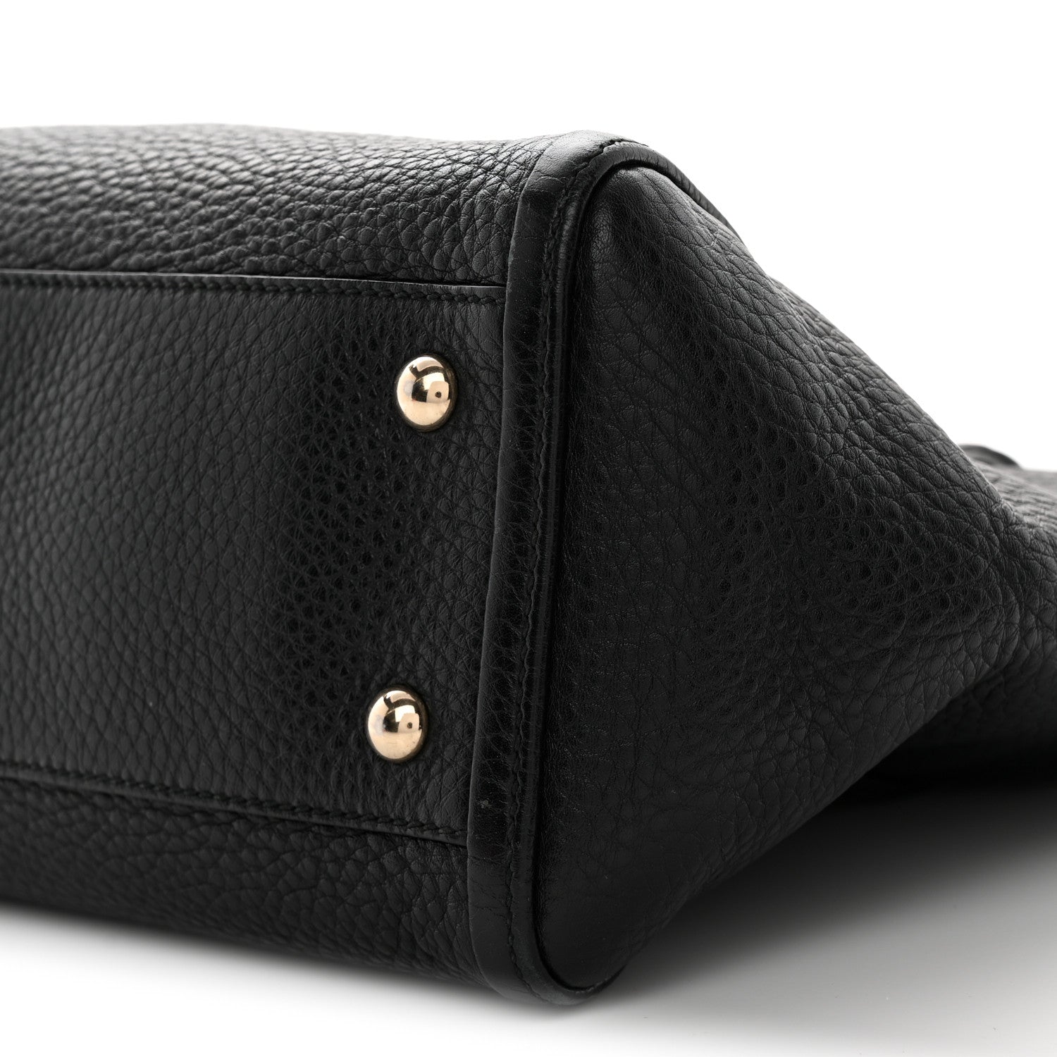 Gucci Pebbled Calfskin Small Soho Top Handle Bag Black 10 of 10